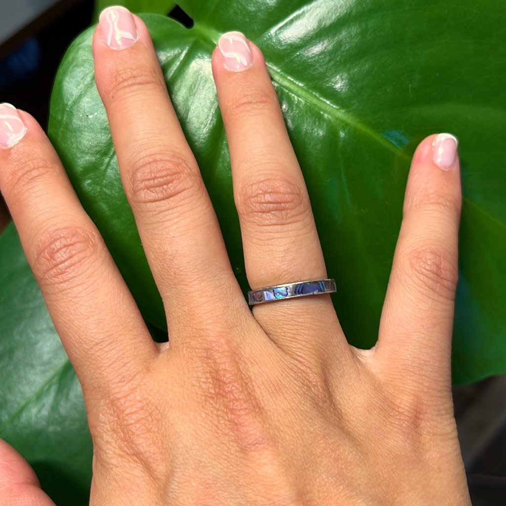Silver/Abalone Shell Ring